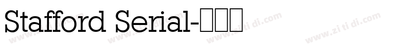Stafford Serial字体转换
